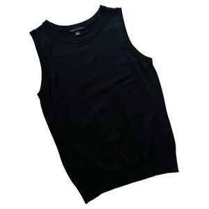Banana Republic Black Knit Top Sleeveless Shell Black Size S
